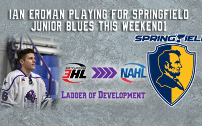 Ian Erdman playing this weekend for NAHL Springfield Jr. Blues