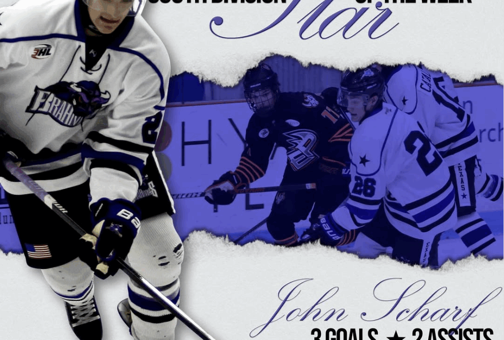 SOUTH DIVISION STAR OF THE WEEK: JOHN SCHARF