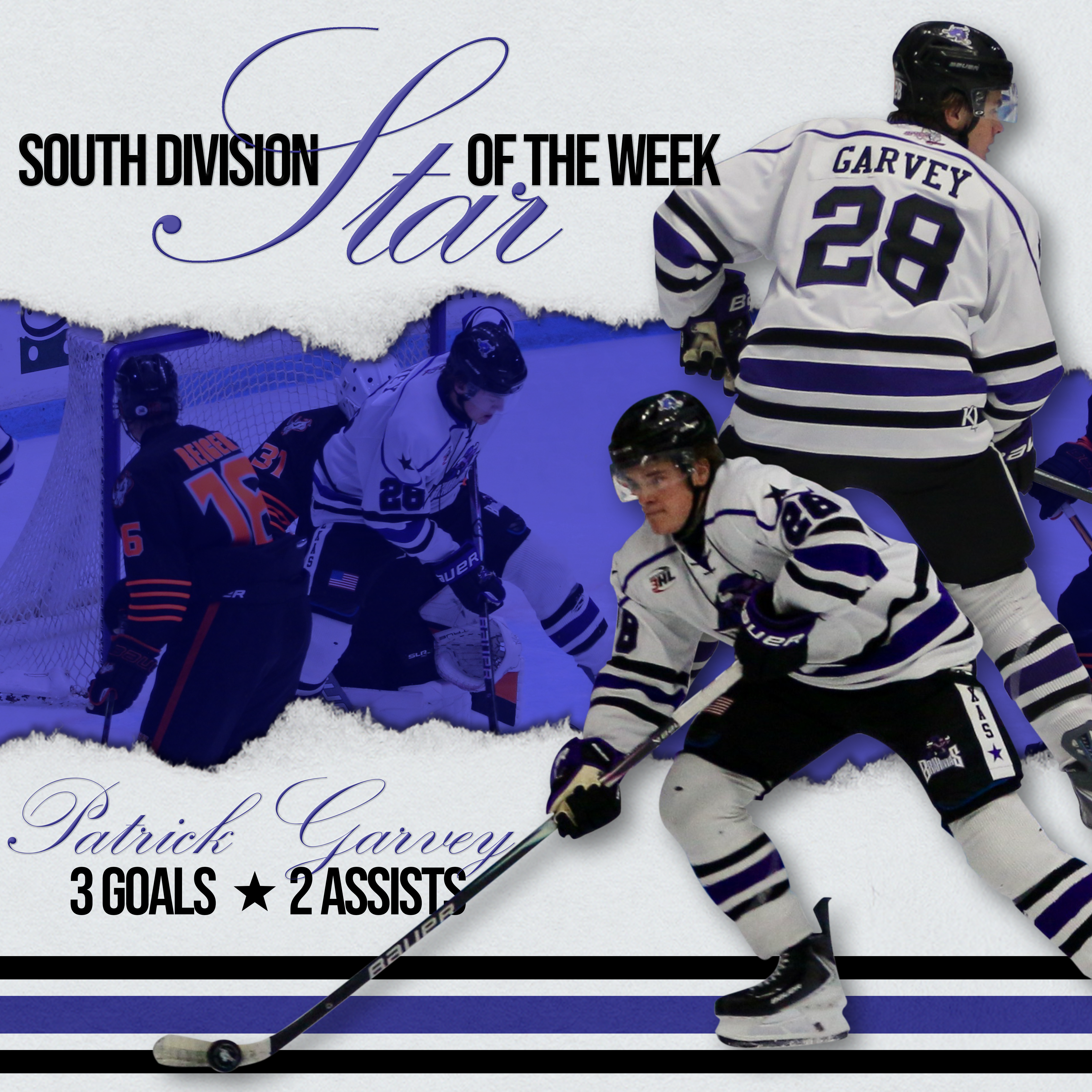 NA3HL South Division Star of the Week – Patrick Garvey!